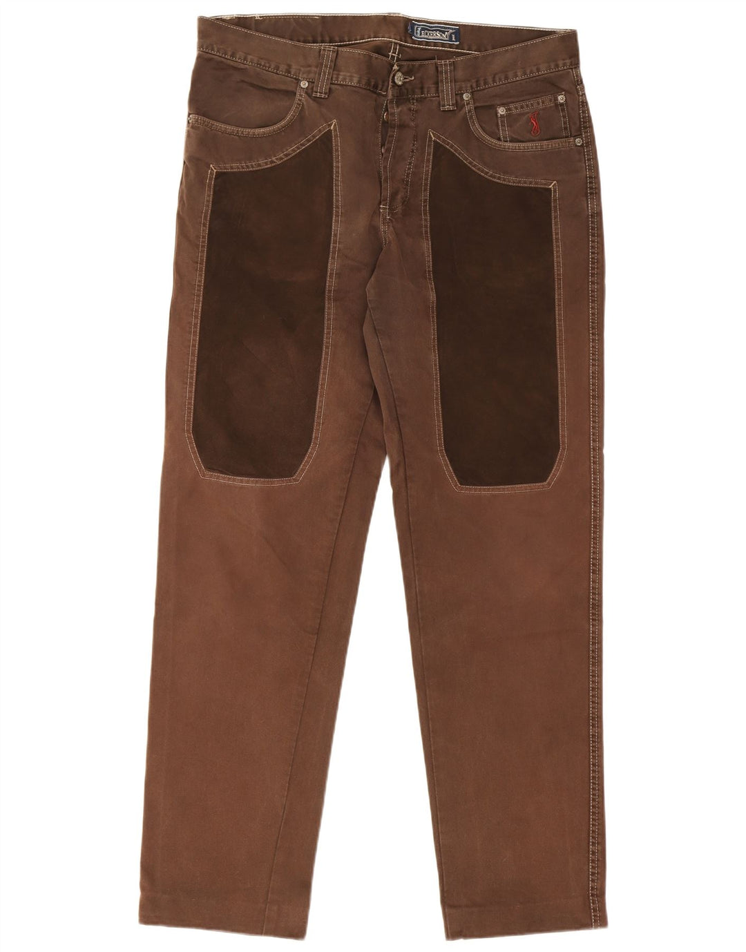 Jeckerson Straight Jeans til mænd W38 L32 Brun Colourblock