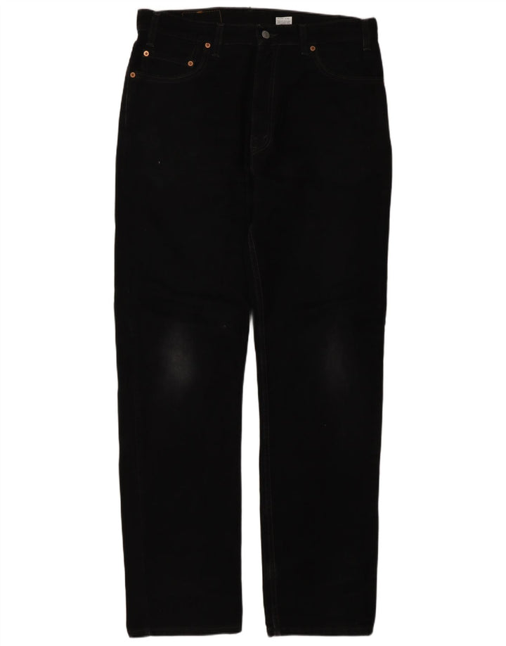 Levi's Herre 505 Regular Fit Straight Jeans W36 L34 Grå Bomuld