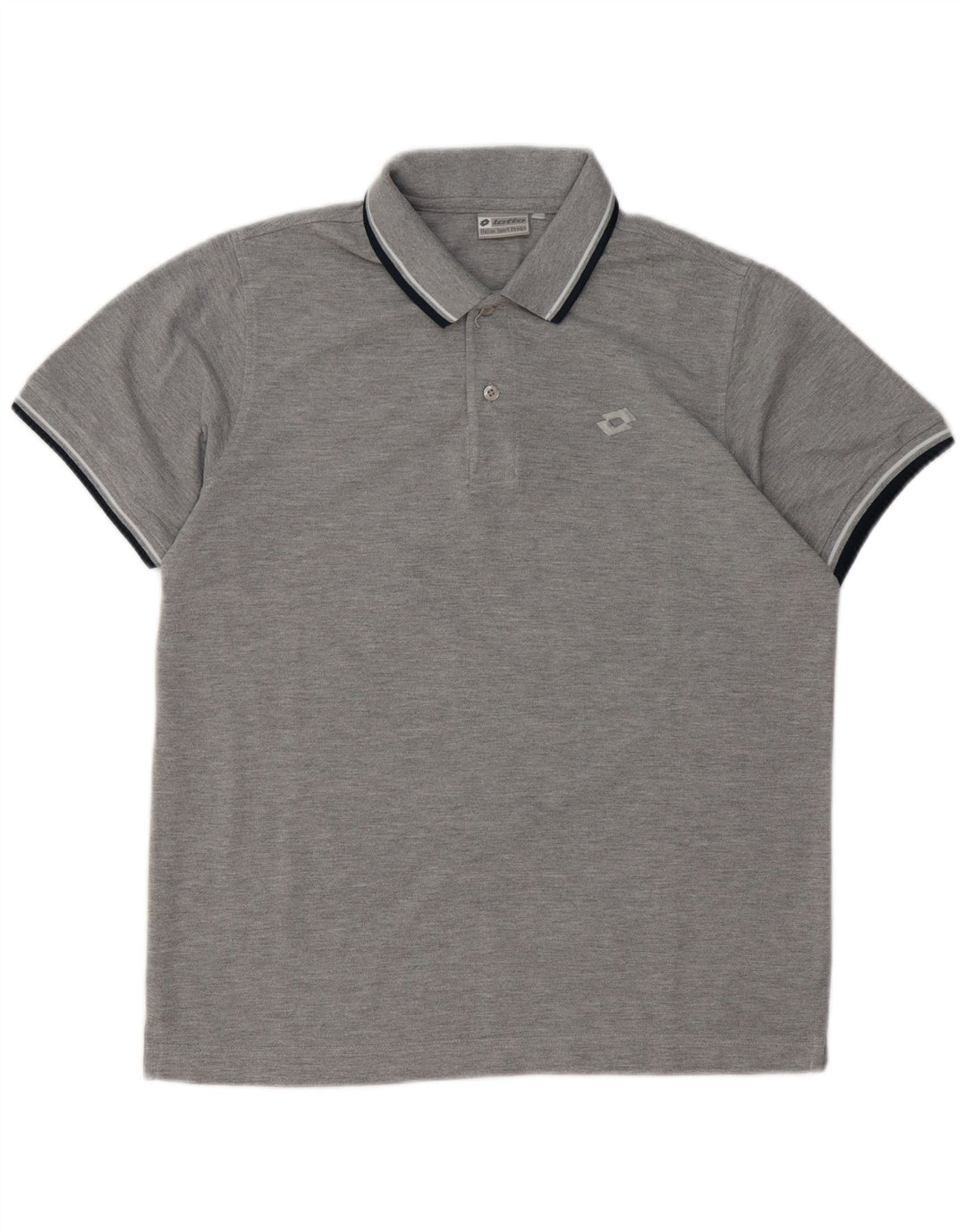 Lotto Herre Polo Shirt Medium Grey Bomuld