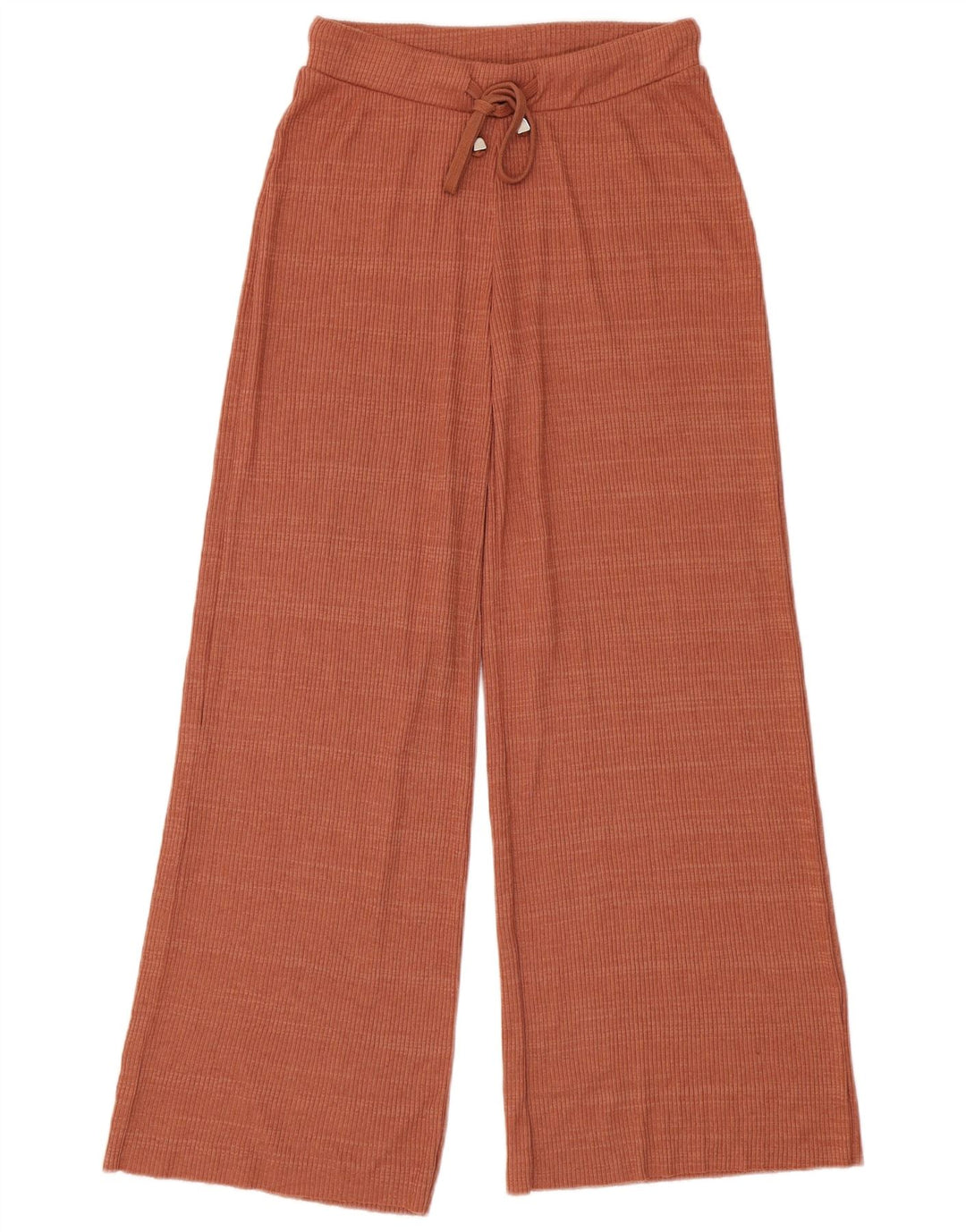 Zara Womens Tracksuit Bukser med brede ben UK 8 Small Brown Polyester