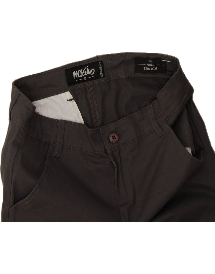 MOSSIMO Boys Stretch Joggers Chino Trousers 15-16 Years W28 L28 Grey Vintage Mossimo and Second-Hand Mossimo from Messina Hembry 