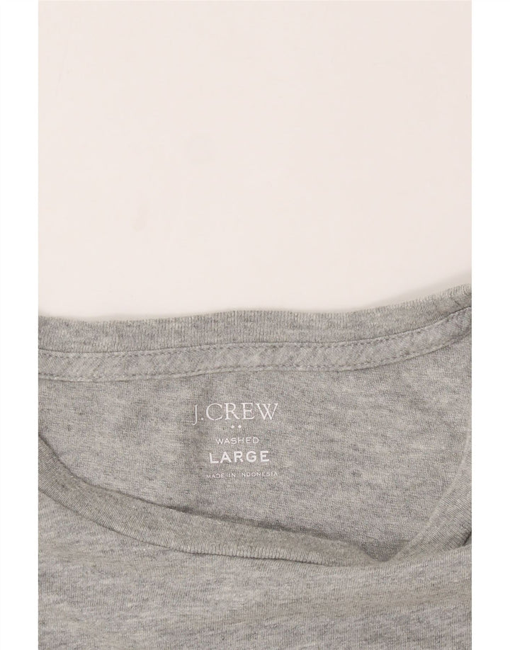 J. CREW Mens T-Shirt Top Large Grey Cotton Vintage J. Crew and Second-Hand J. Crew from Messina Hembry 
