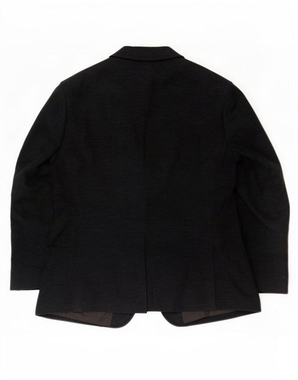 Marks & Spencer Herre 2-knaps blazerjakke UK 46 XL Sort bomuld