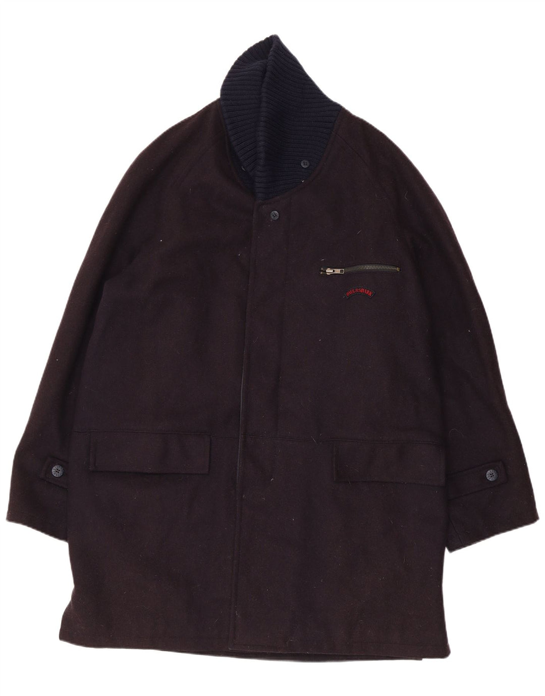 PAUL & SHARK Herre Yachting Overfrakke UK 40 Large Black Wool