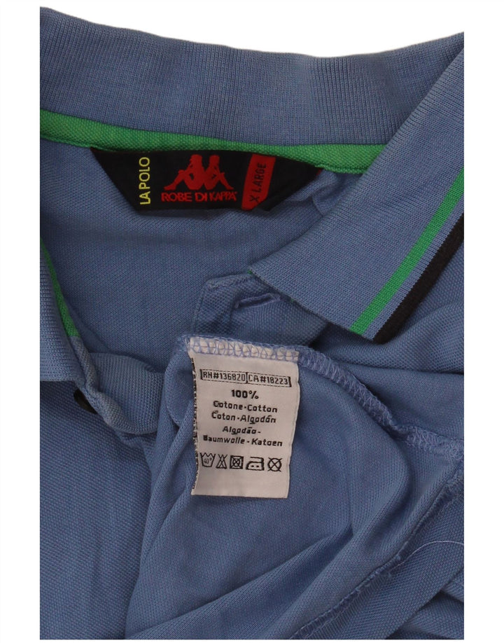 Kappa herre poloshirt XL blå bomuld