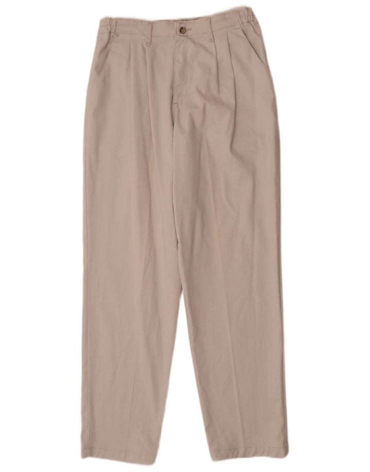 Lee Womens tilspidsede afslappede bukser US 12 Large W32 L32 Beige Bomuld
