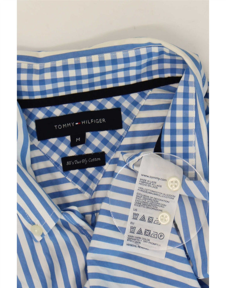 Tommy Hilfiger Herreskjorte Medium Blue Pinstripe Bomuld