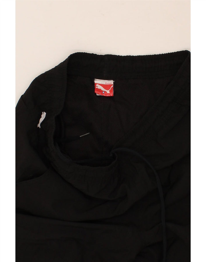 PUMA Mens Tracksuit Trousers Medium Black Polyester Vintage Puma and Second-Hand Puma from Messina Hembry 