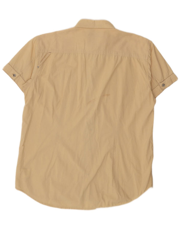 WRANGLER Kortærmet Herreskjorte 2XL Beige Bomuld