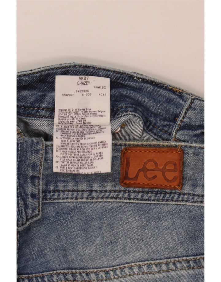 Lee Dame Chazey Cargo Denim Shorts W27 Små Blå Bomuld