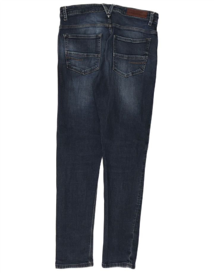 BENETTON Dame Slim Tapered Jeans W30 L30 Blå Bomuld
