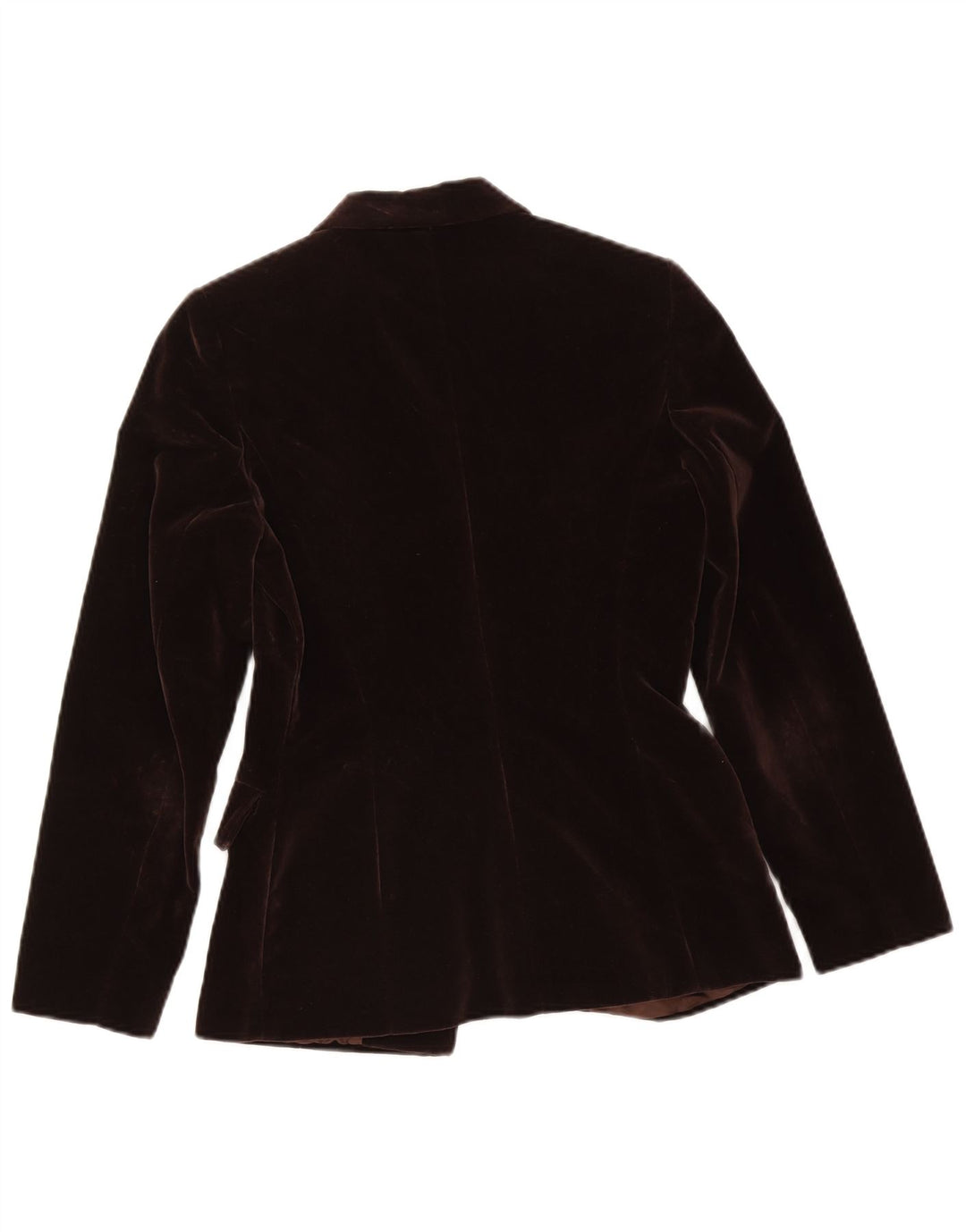 Lybido Dame 3 Button Velvet Blazer Jacket IT 42 Medium Brun Bomuld