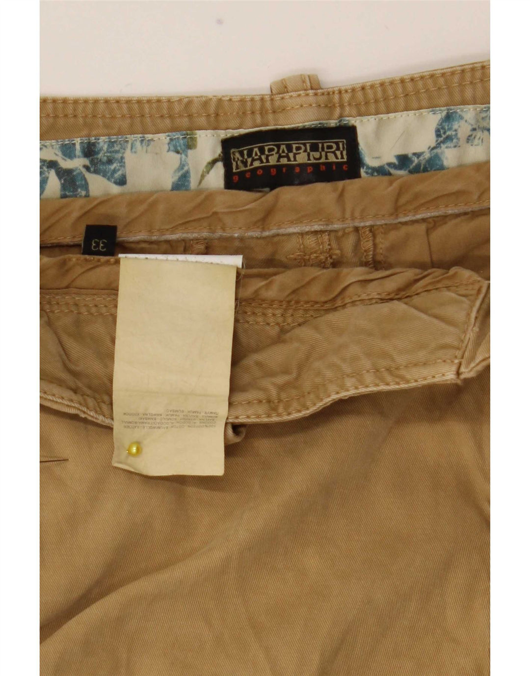 Napapijri Herre Cargo Shorts W33 Medium Beige Bomuld