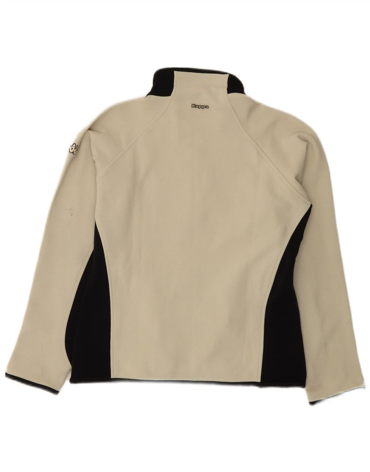 Kappa træningsdragt topjakke til kvinder UK 16 Large White Colourblock Polyester