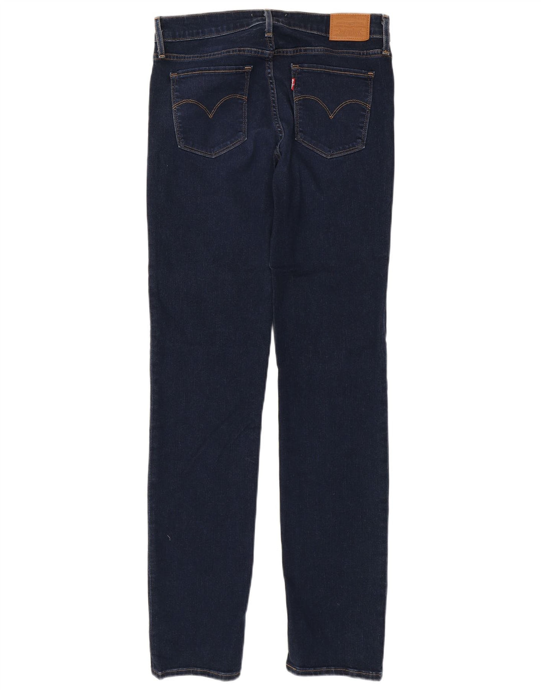 LEVI'S Dame 712 Slim Jeans W30 L34 Marineblå Bomuld
