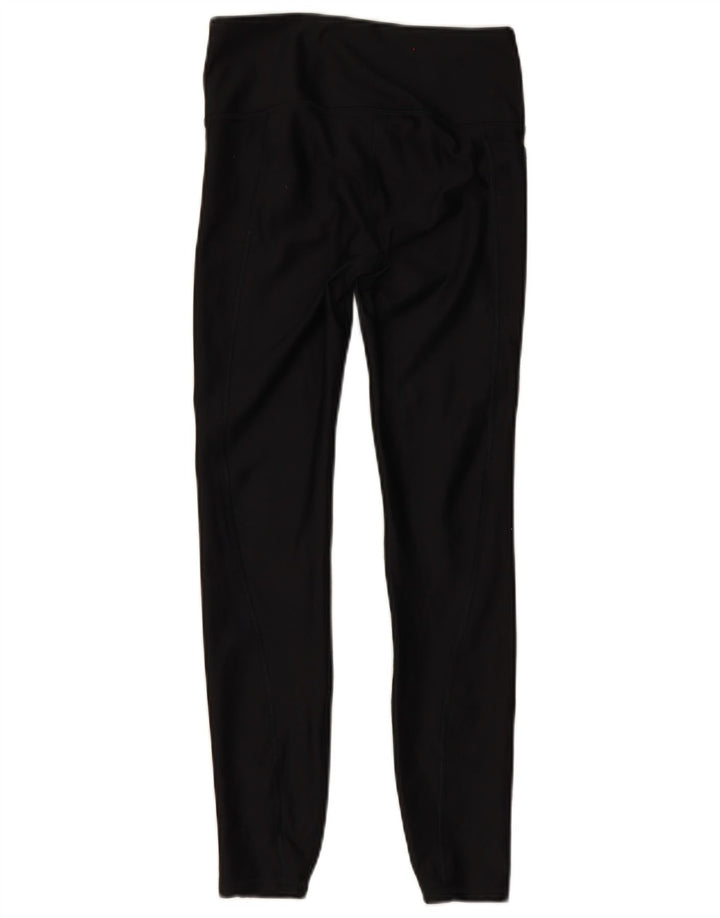Under Armour Womens Leggings UK 10 Small Black Polyester