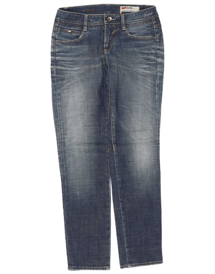 Gas Dame Slim Jeans W28 L29 Blå Bomuld