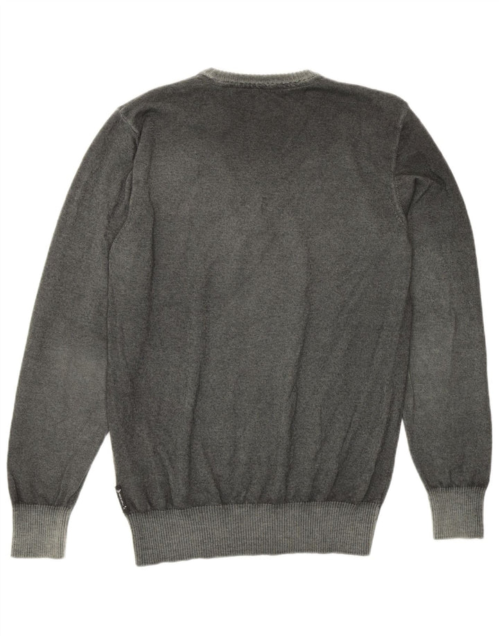 Armani Herre Crew Neck Jumper Sweater Medium Green New Wool