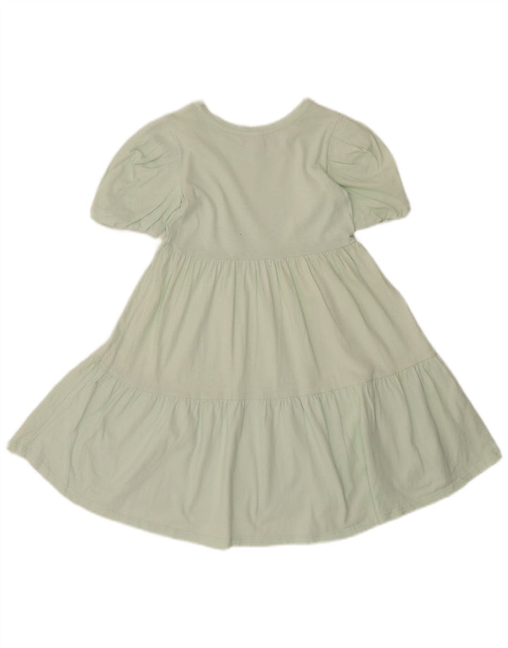 ZARA Girls A-Line Dress 7-8 Years Green