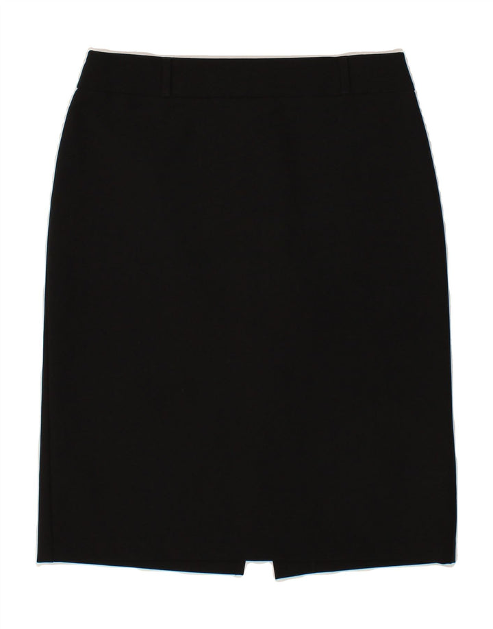 BENETTON Womens Straight Skirt IT 42 Medium W30 Black Polyester Vintage Benetton and Second-Hand Benetton from Messina Hembry 