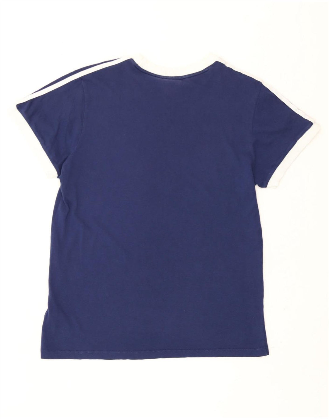 Adidas Dame T-Shirt Top UK 14 Medium Navy Blue