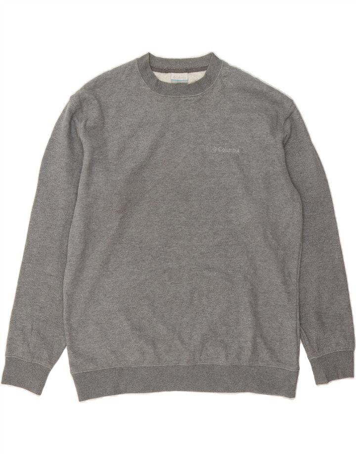 COLUMBIA Mens Sweatshirt Jumper Large Grey Cotton Vintage Columbia and Second-Hand Columbia from Messina Hembry 