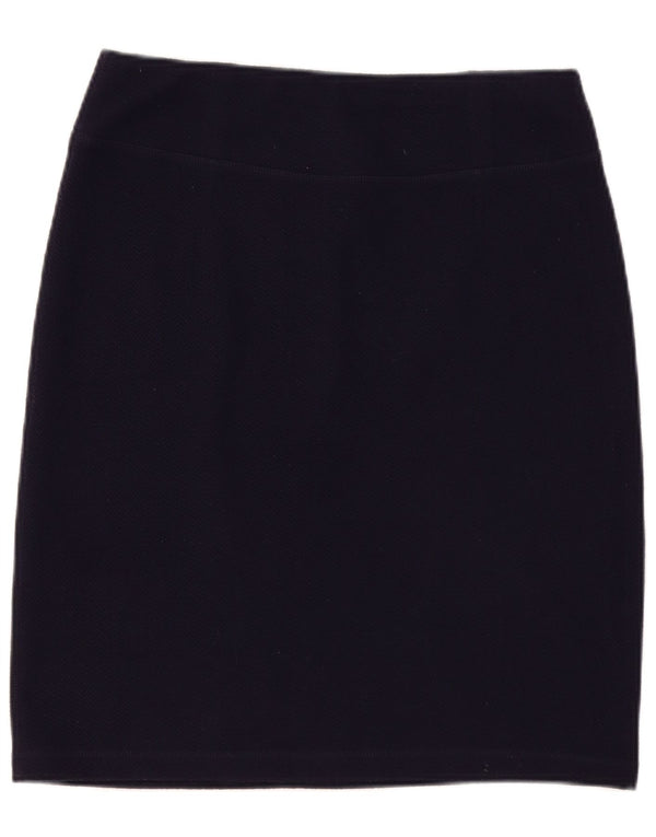 White Stuff Dame lige nederdel UK 14 Large W36 Navy Blue Polyester