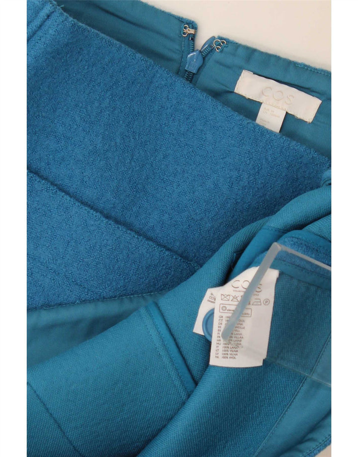 Cos Dame Mini-nederdel EU 34 XS W30 Blå Uld