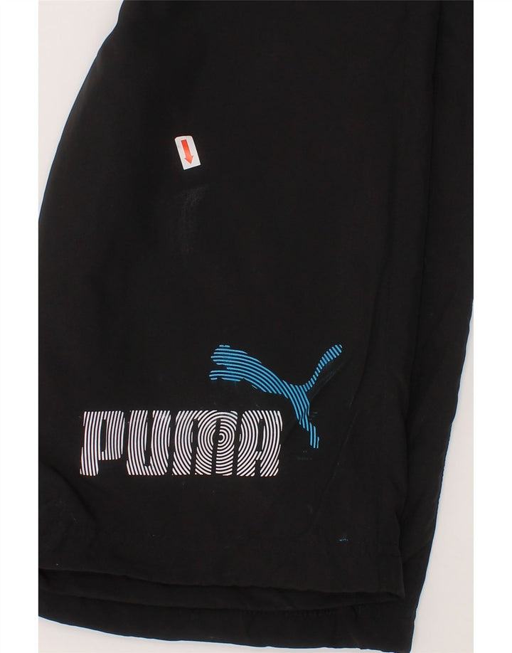 PUMA Boys Graphic Bermuda Sport Shorts 9-10 Years  Black Polyester Vintage Puma and Second-Hand Puma from Messina Hembry 
