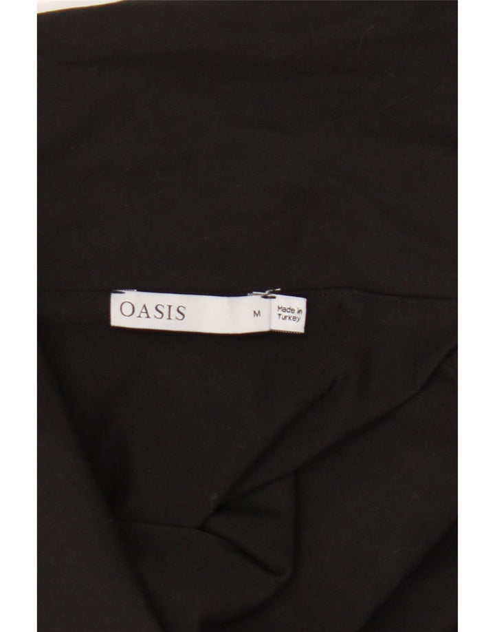 OASIS Womens Off Shoulder Bodycon Dress UK 12 Medium Black Cotton Vintage Oasis and Second-Hand Oasis from Messina Hembry 