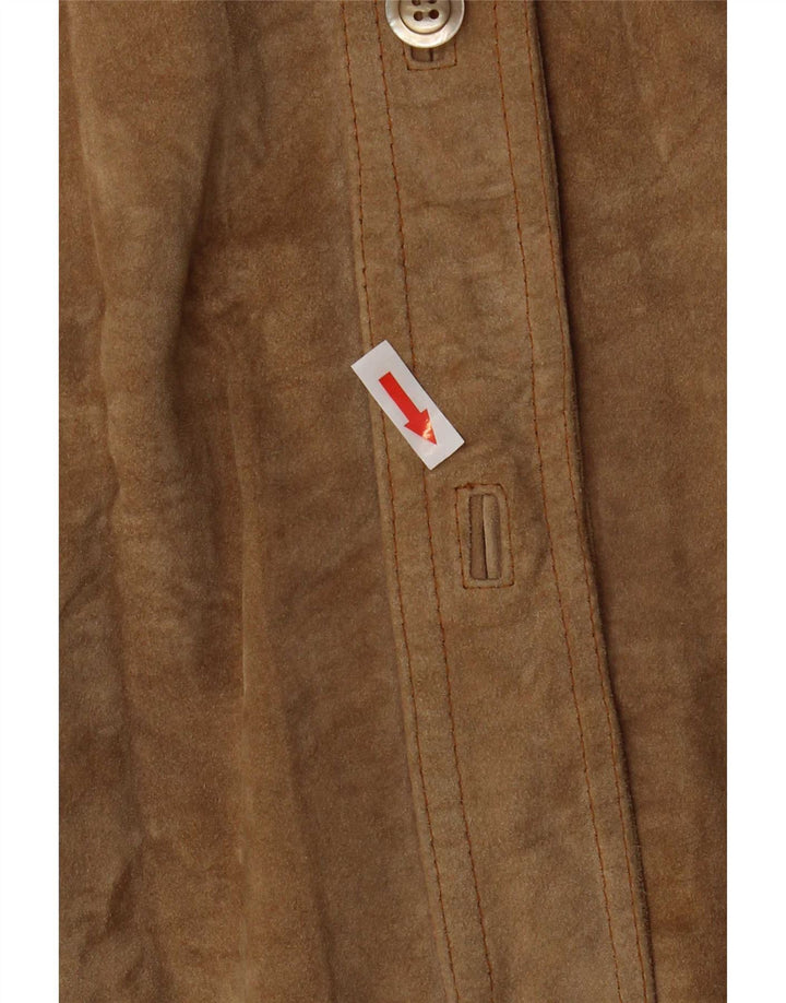 Vintage dame ruskindsjakke UK 18 XL Beige