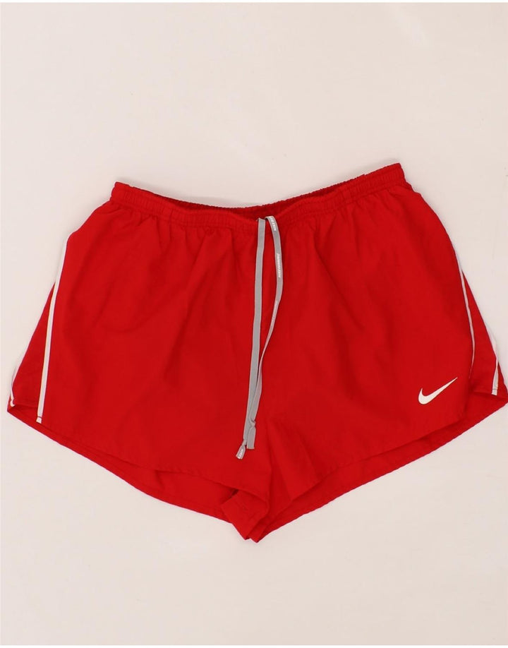 NIKE Womens Sport Shorts UK 18 XL Red Polyester Vintage Nike and Second-Hand Nike from Messina Hembry 