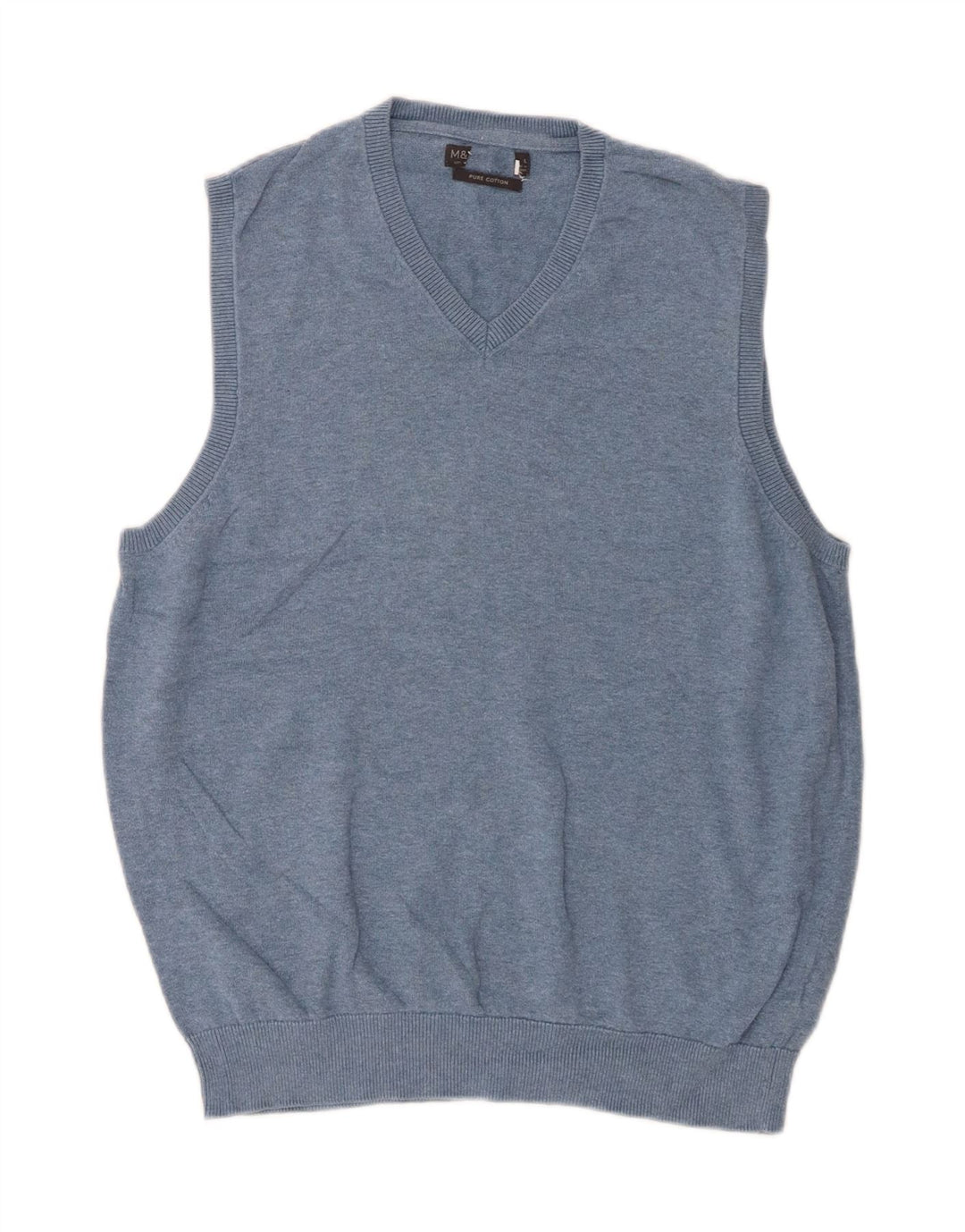 Marks & Spencer Herrevest Tank Top Stor Blå Bomuld