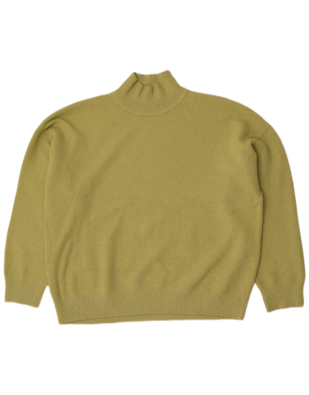 Marks & Spencer Dame Turtle Neck Jumper Sweater UK 16 Large Green