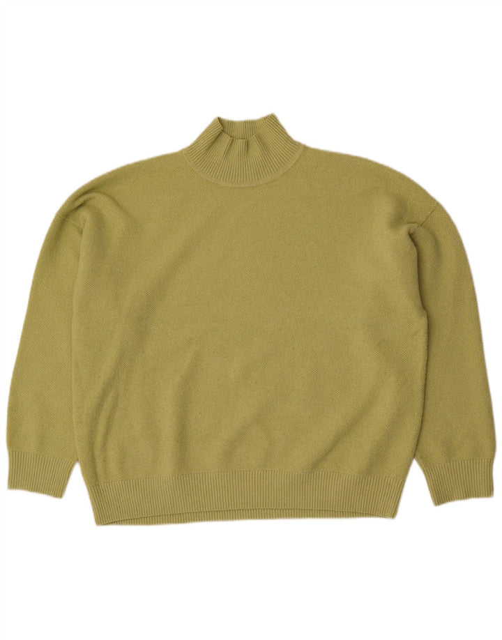 Marks & Spencer Dame Turtle Neck Jumper Sweater UK 16 Large Green