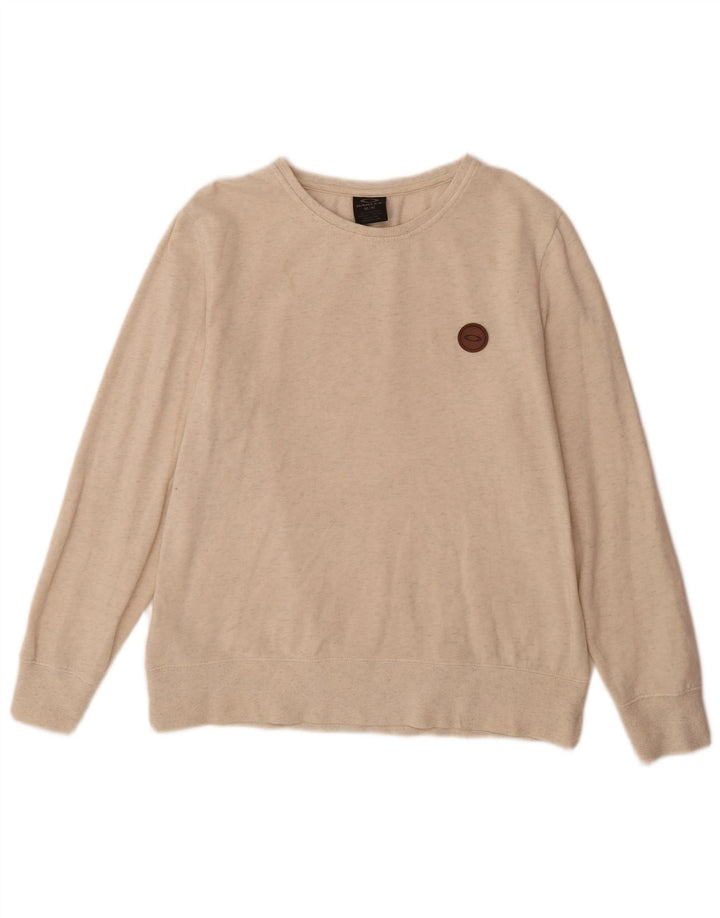 Oakley Herre Sweatshirt Jumper Medium Off White Flecked