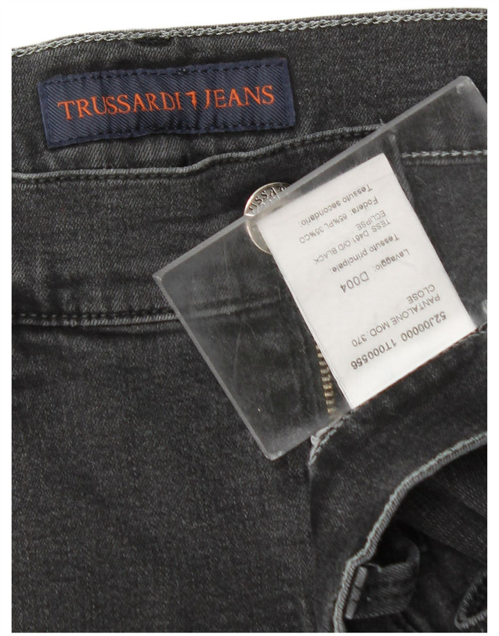 TRUSSARDI Mens Slim Jeans W32 L33 Grey Polyester