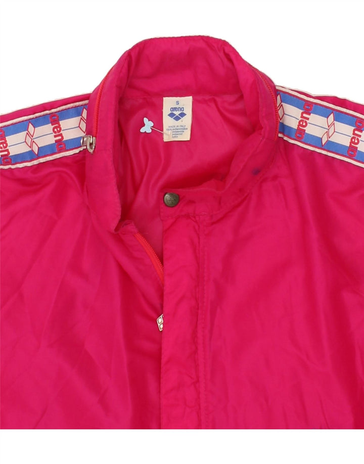 ARENA Womens Oversized Hooded Raincoat UK 10 Small Pink Polyamide Vintage Arena and Second-Hand Arena from Messina Hembry 