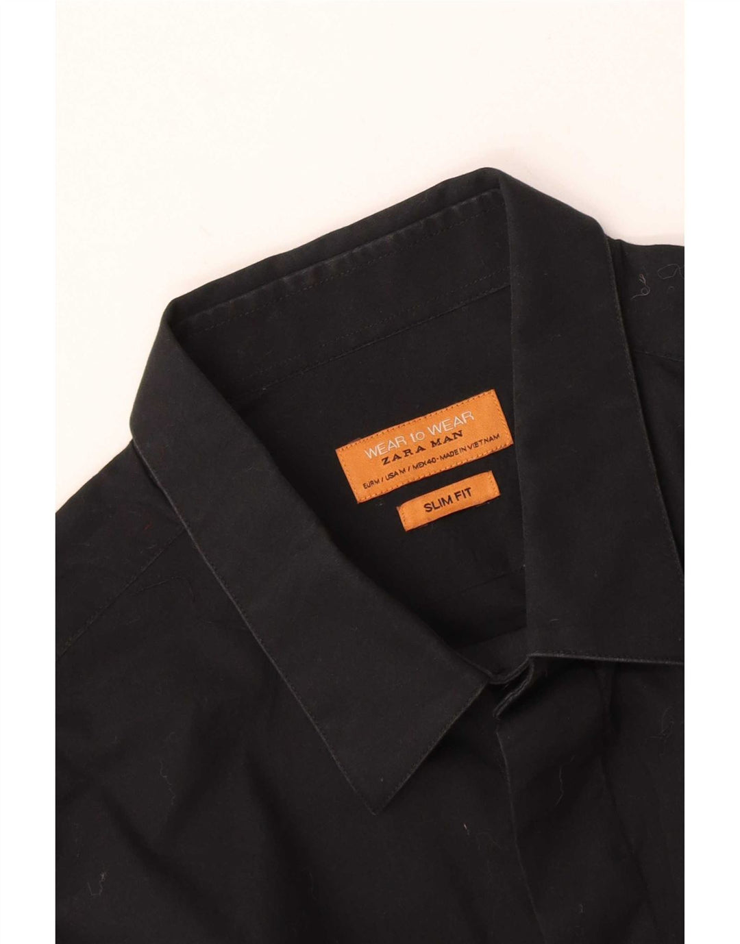 Zara Herre Slim Fit skjorte Medium Sort