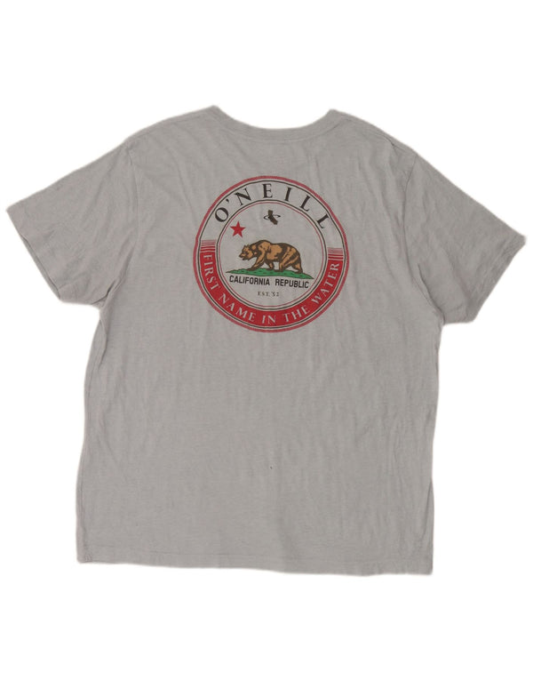 O'Neill Herre Standard Fit Grafisk T-Shirt Top XL Blå
