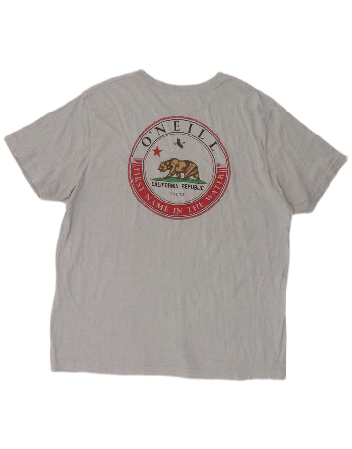 O'Neill Herre Standard Fit Grafisk T-Shirt Top XL Blå