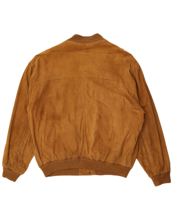 Belfe & Belfe Herre Ruskind Bomber Jacket IT 60 5XL Brunt Læder