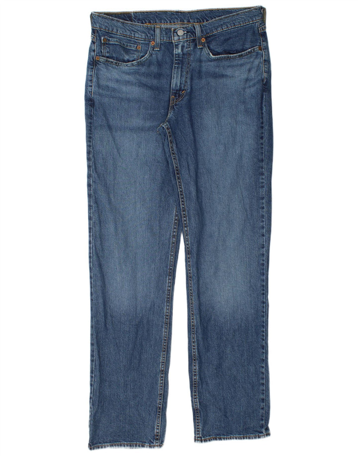 Levi's Herre 514 Straight Jeans W34 L32 Blå Bomuld