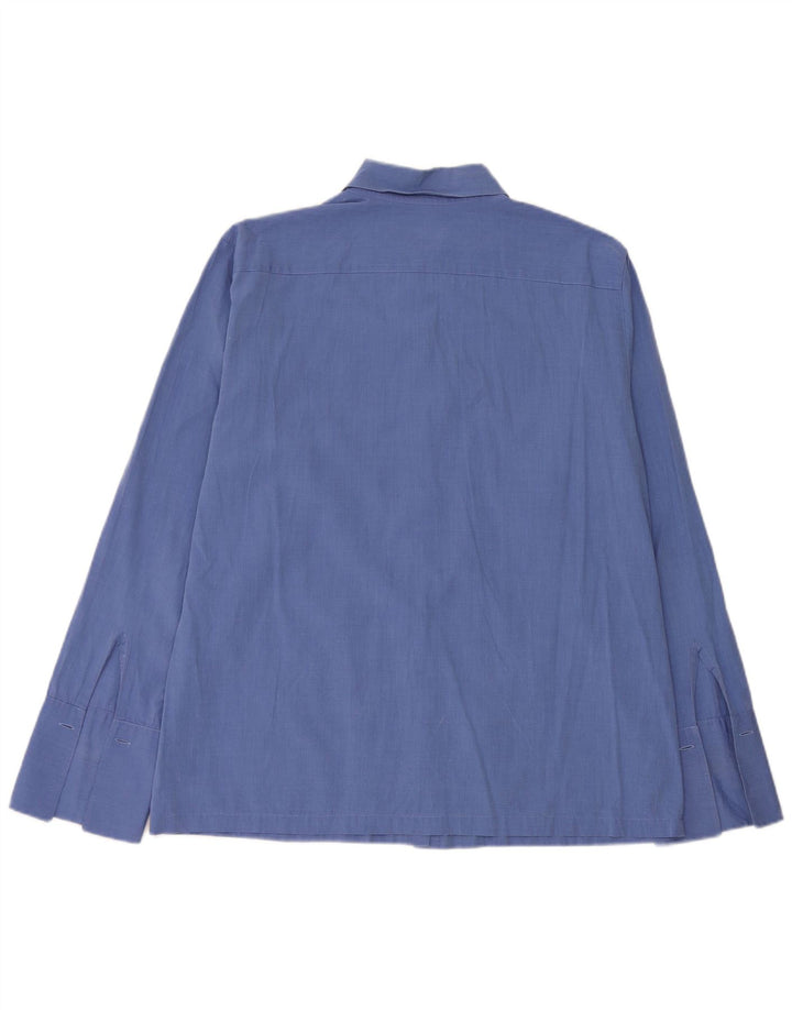 J. Crew Dameskjorte UK 14 Medium Blue Cotton
