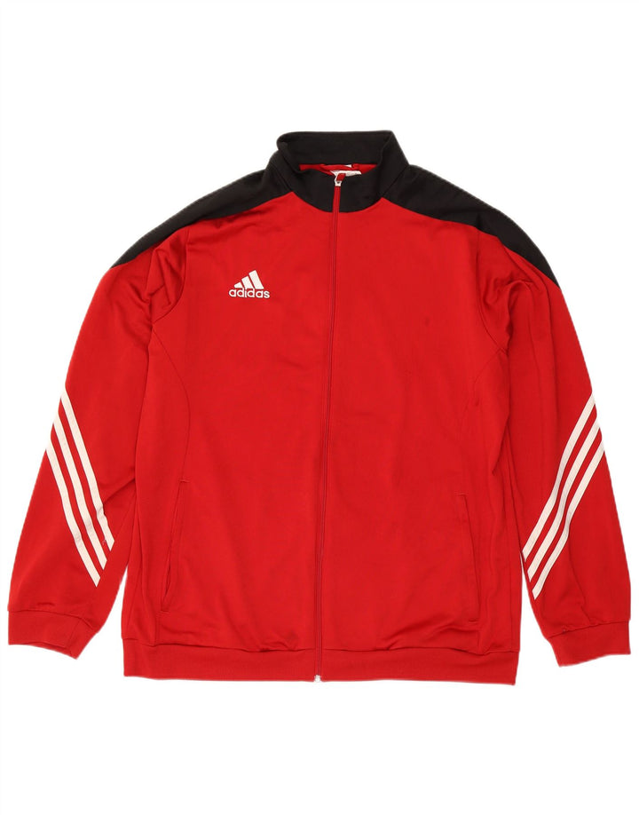 Adidas Træningsdragt til mænd Topjakke XL Rød Colourblock Polyester