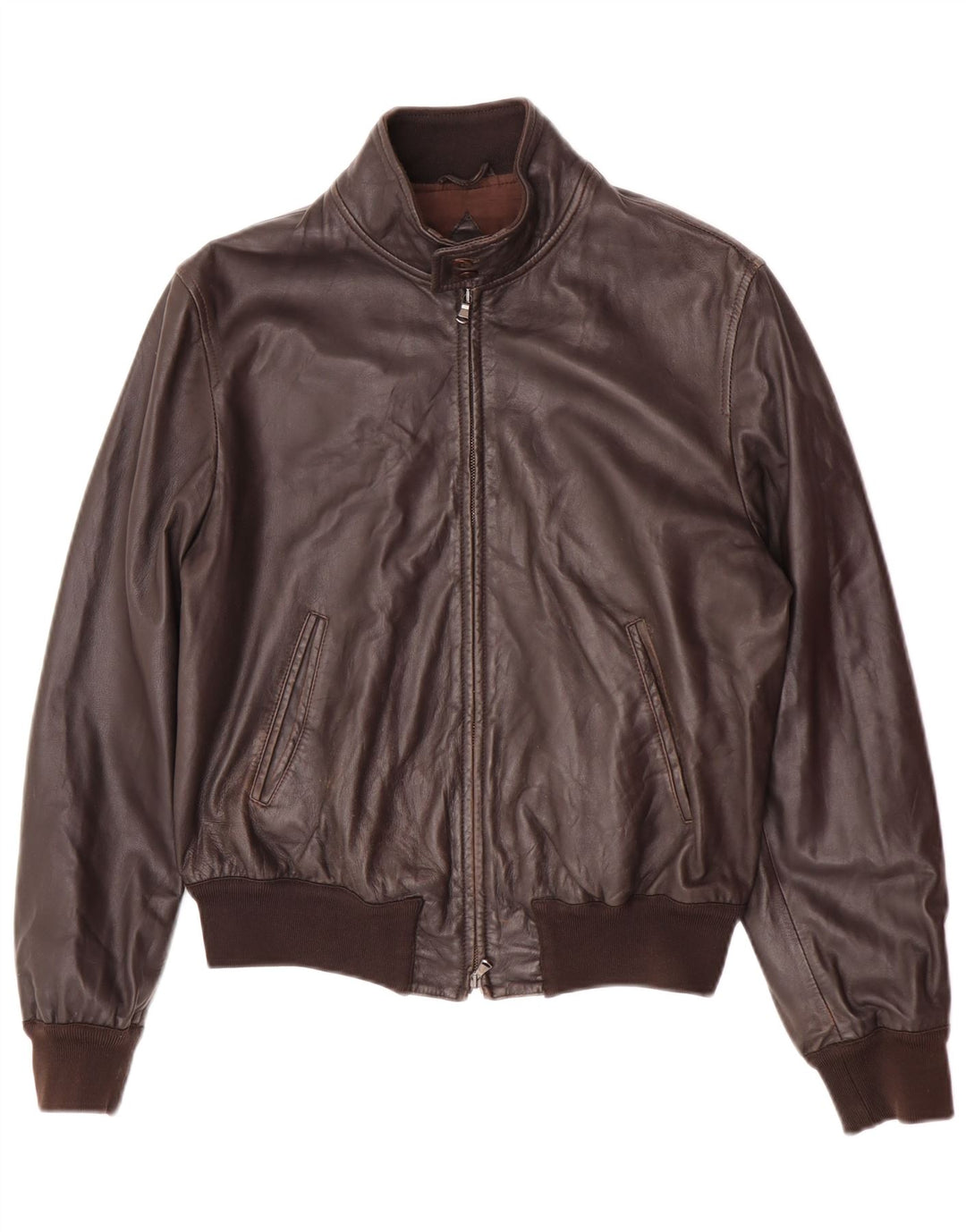 Vintage herre læderjakke UK 38 Medium Brown