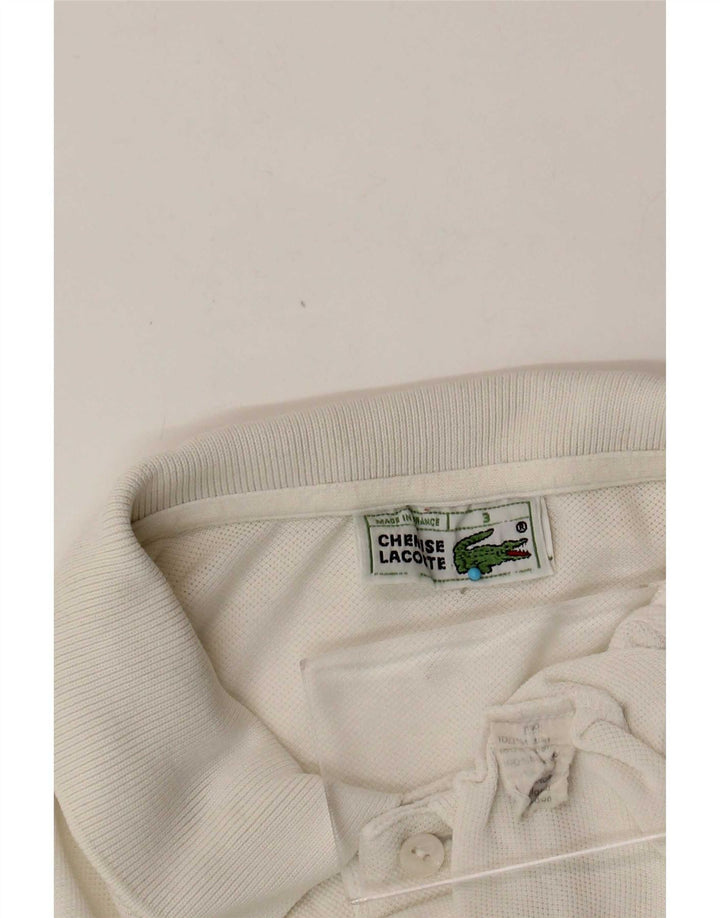 Lacoste herre poloskjorte str. 3 Lille hvid bomuld