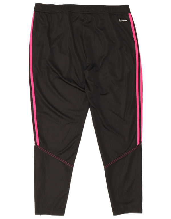 Adidas Womens Aeroready Tracksuit Trousers UK 18 XL  Black Polyester