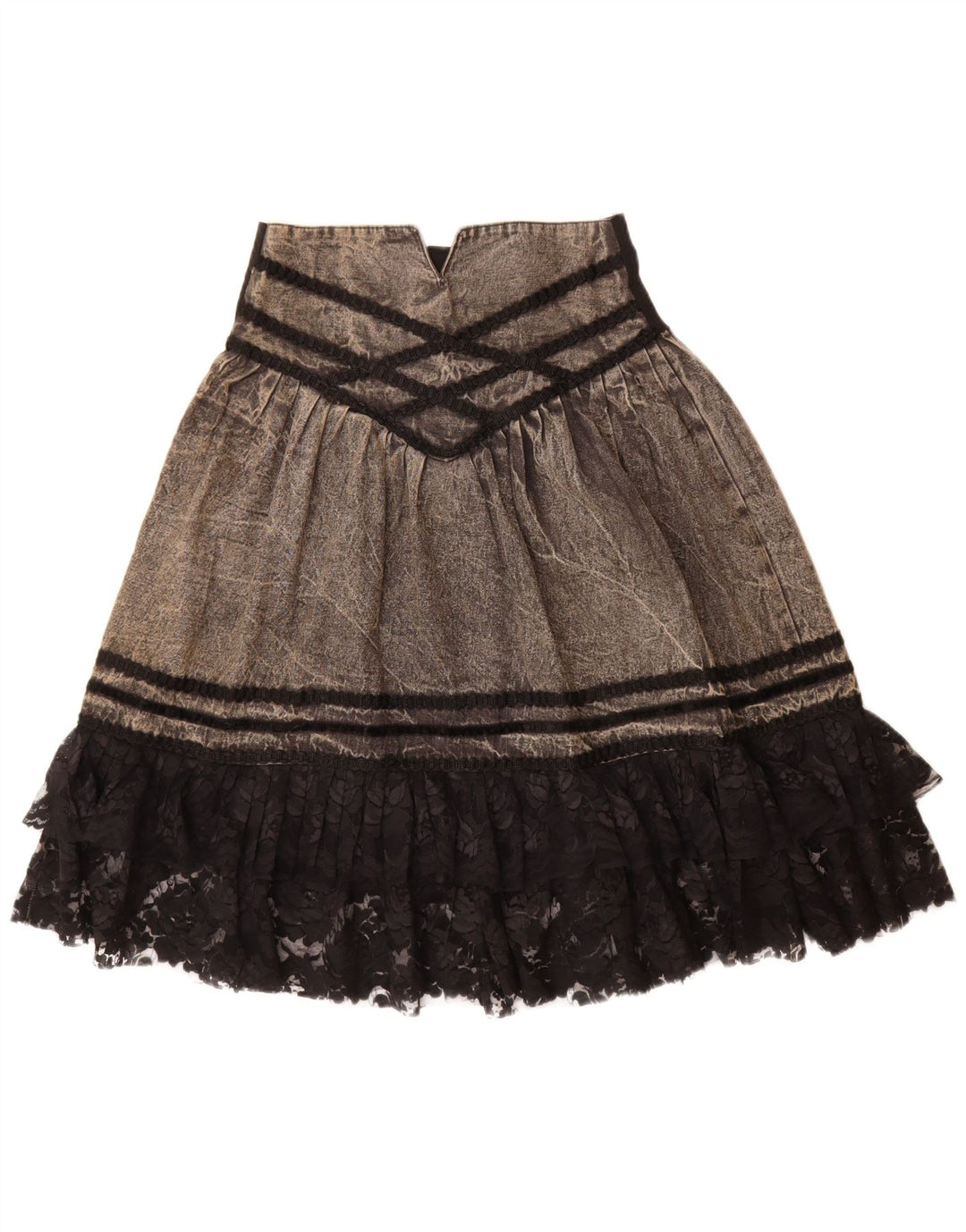 VINTAGE denimnederdel til kvinder W28 Medium Grey