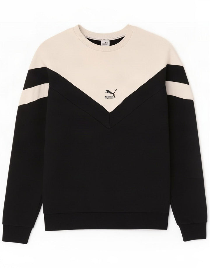 Puma Sweatshirt-trøje til mænd Medium Sort Farveblok